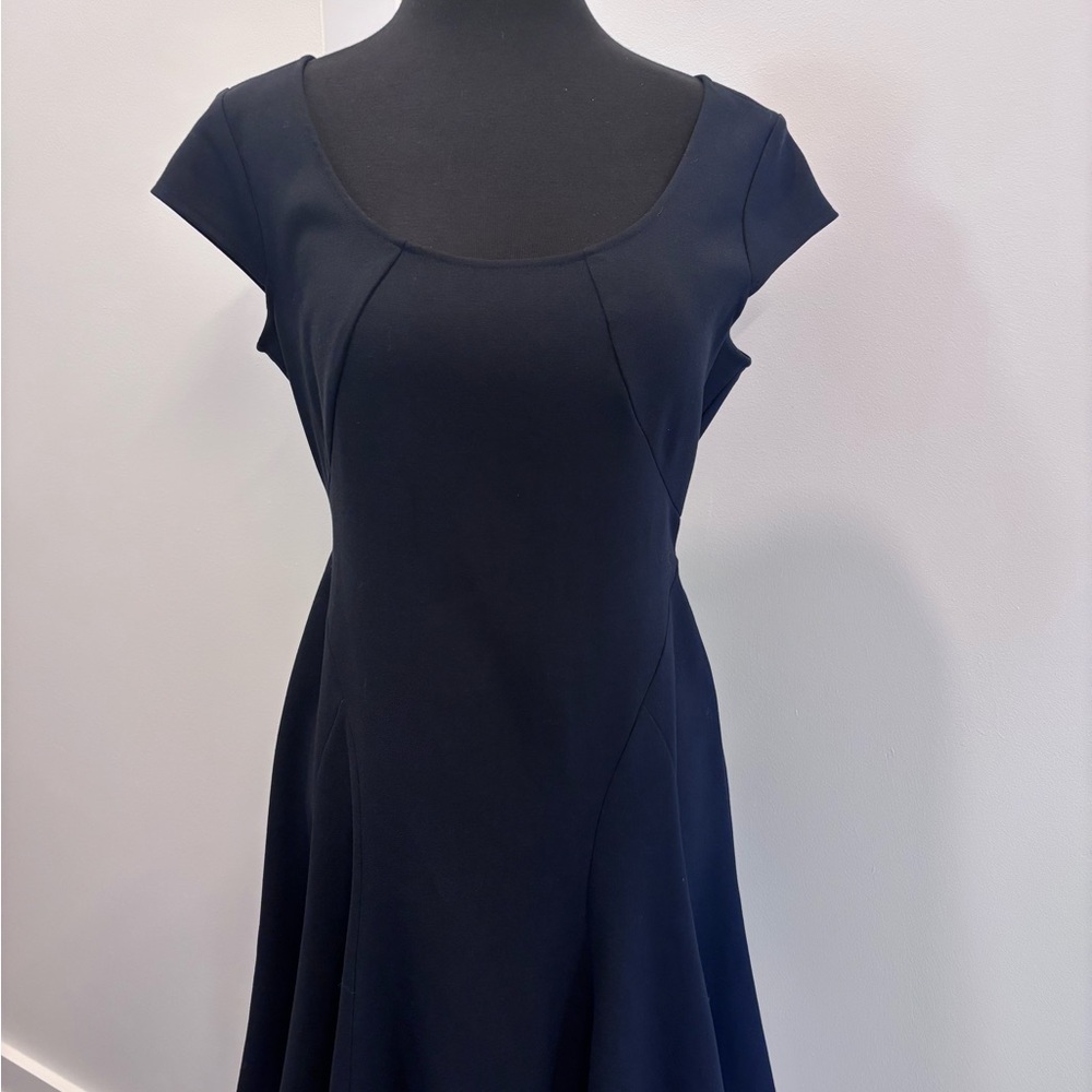 LOFT Classic Navy Midi Dress